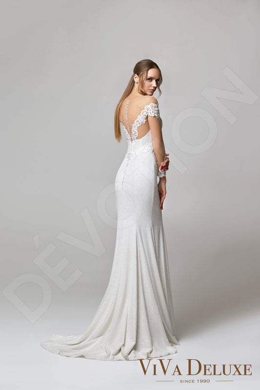 Violis Trumpet/Mermaid Illusion Ivory Wedding dress