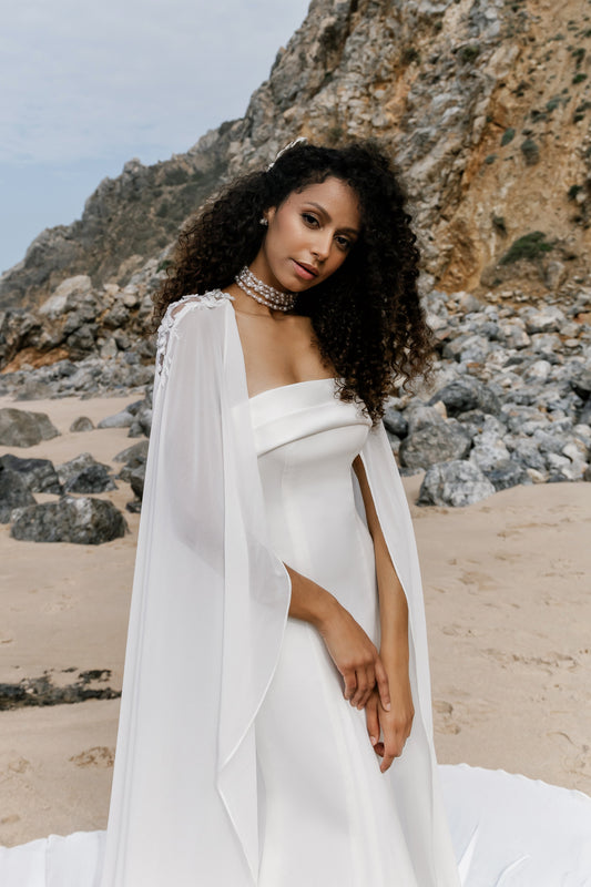 Wedding Dresses with Capes – 2025 Collection