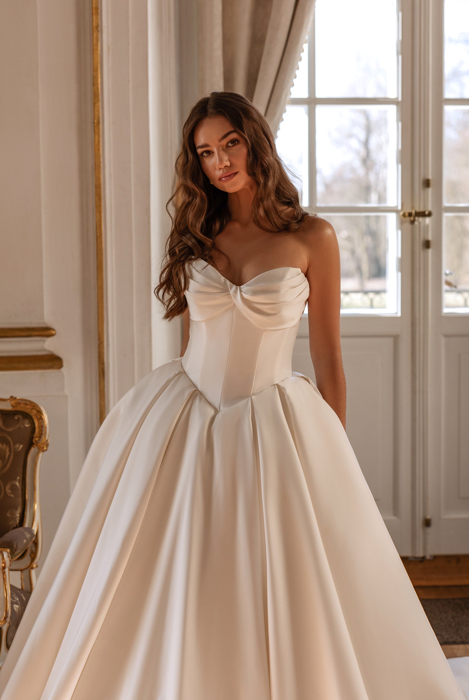 Adeleis Princess/Ball gown Sweetheart Ivory Wedding dress