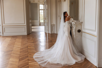 Jade-Julia Two in one Sweetheart Milk Wedding dress