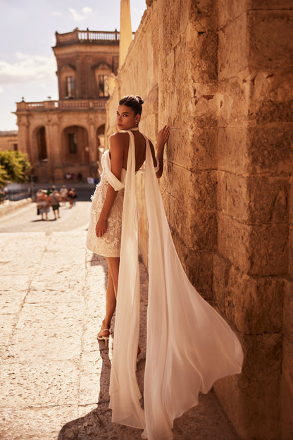 Lamara A-line Sweetheart Milk/Nude Wedding dress