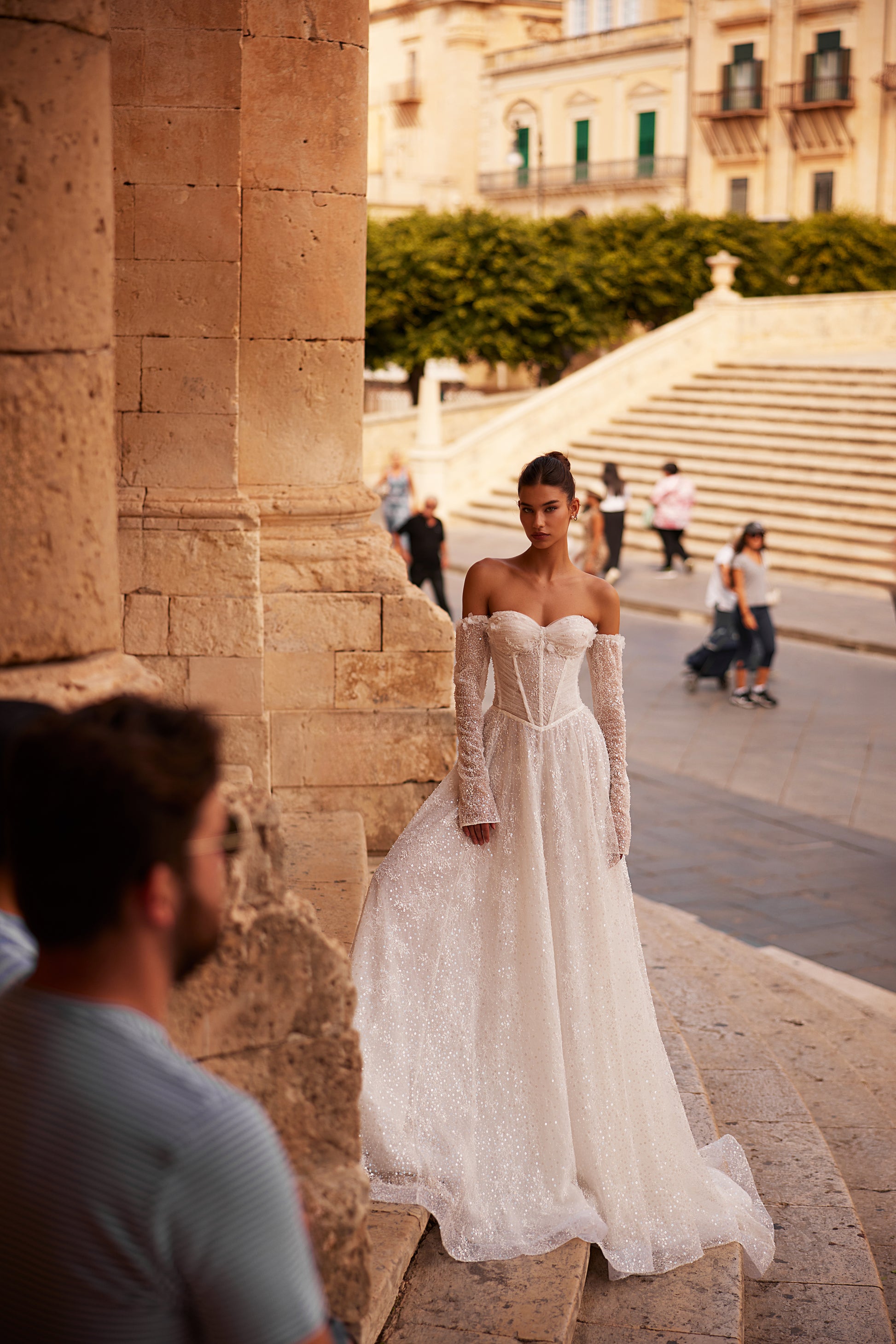 Fidella A-line Sweetheart Milk Wedding dress