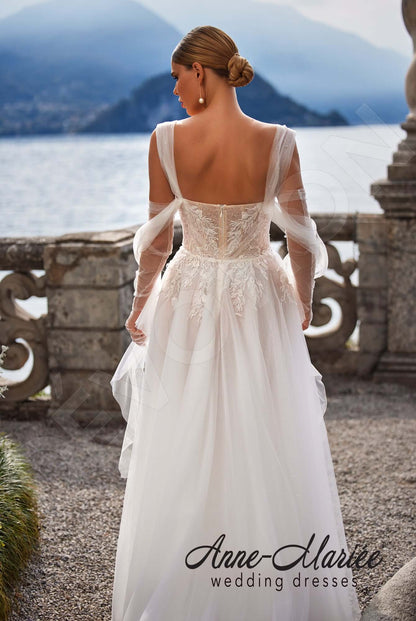 Adriana A-line Sweetheart Milk/Powder Wedding dress 6