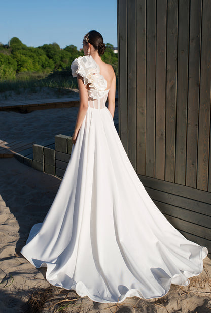 Aizevi A-line Sweetheart Off-White Wedding dress