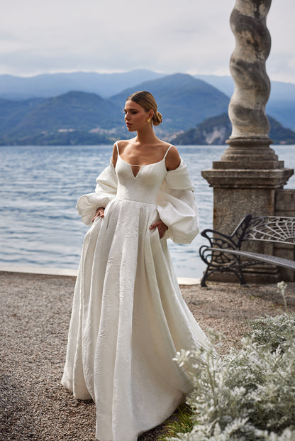 Avita A-line Sweetheart Milk Wedding dress
