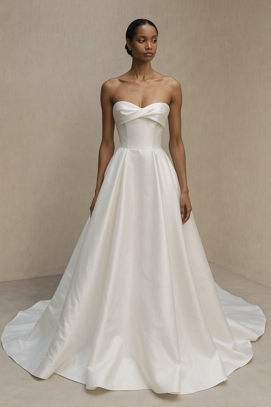 Azurea A-line Sweetheart Milk Wedding dress