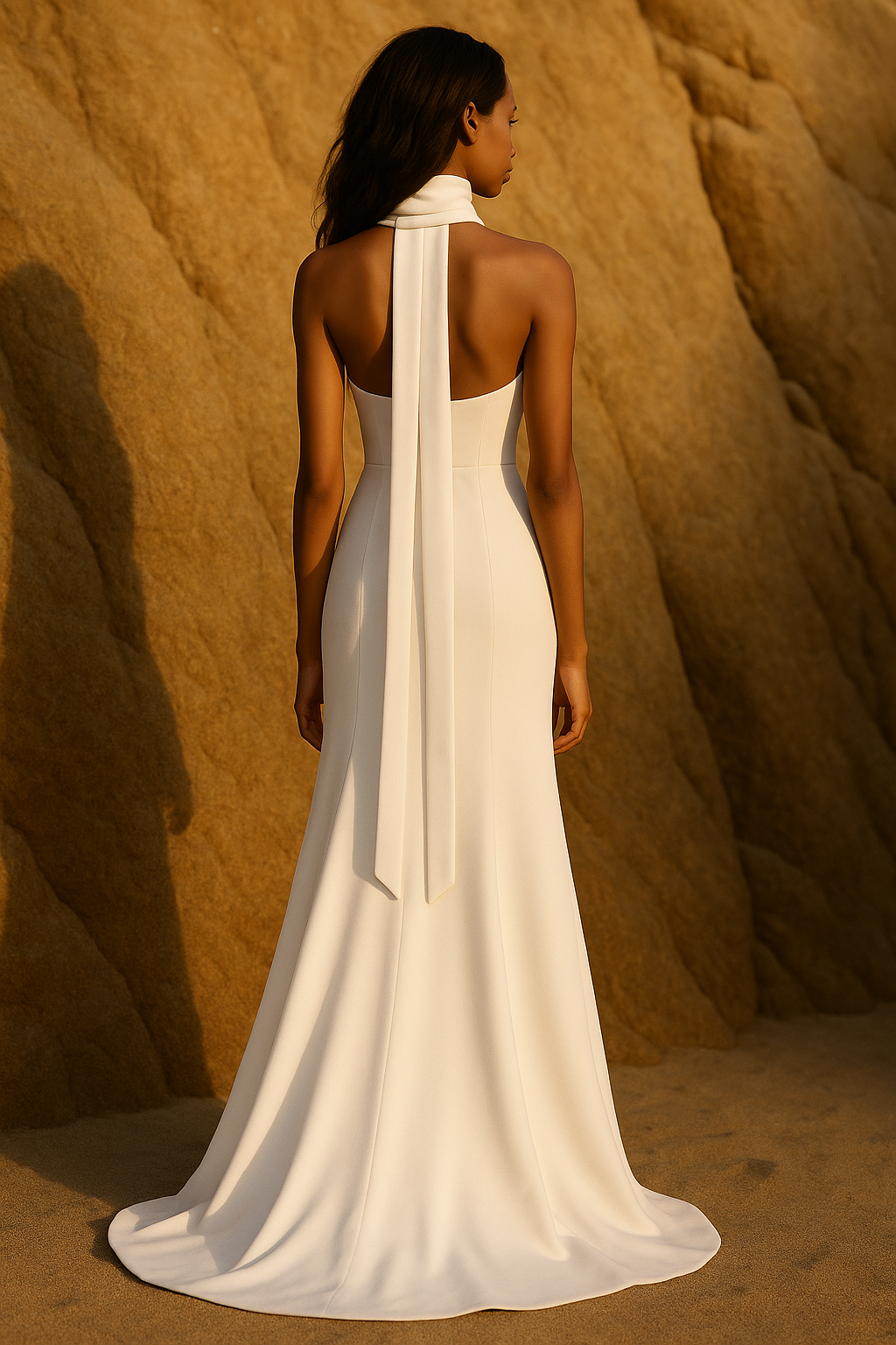 Ameliora Trumpet/Mermaid Straight across Milk Wedding dress