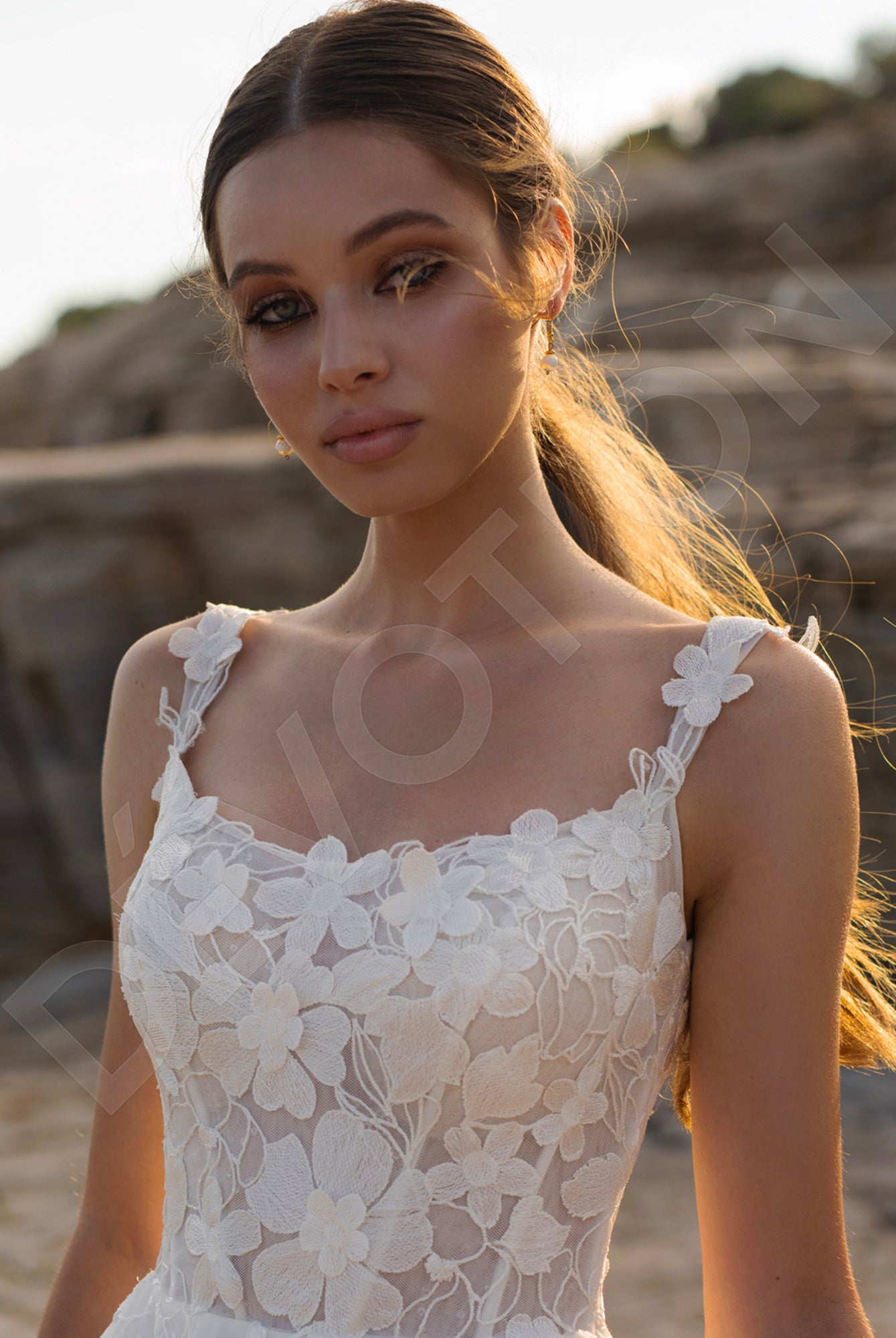 wedding dress with daisy lace Daisy Daze Bridal Gown Teuta Matoshi