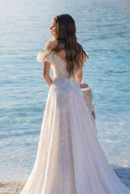 Eden A-line Illusion Ivory Wedding dress