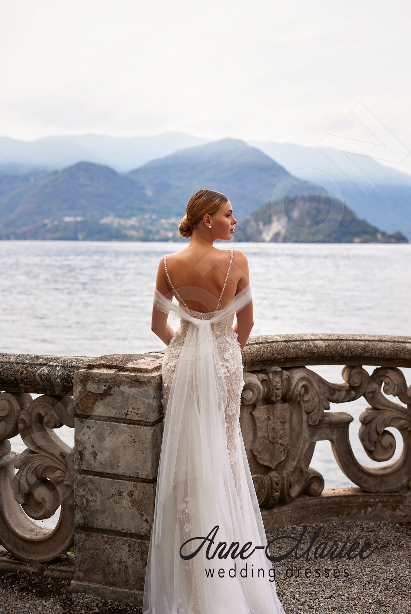 Elio Trumpet/Mermaid Sweetheart Milk/Nude Wedding dress 6