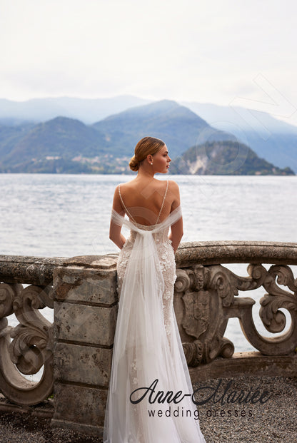 Elio Trumpet/Mermaid Sweetheart Milk/Nude Wedding dress 6