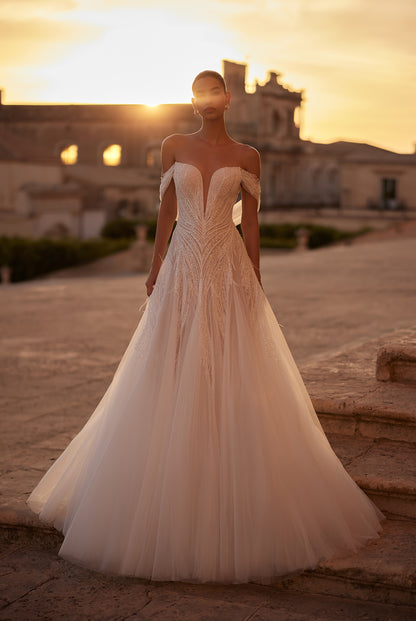 Everlain A-line Illusion Milk Wedding dress