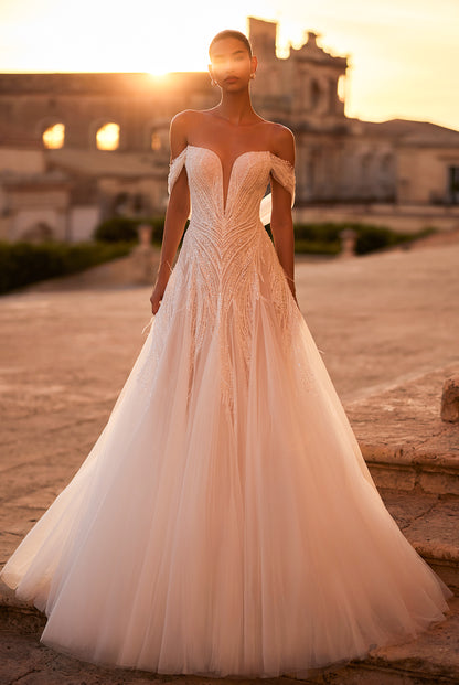 Everlain A-line Illusion Milk Wedding dress