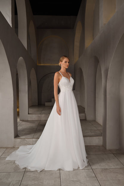 Floris A-line Sweetheart Milk Wedding dress