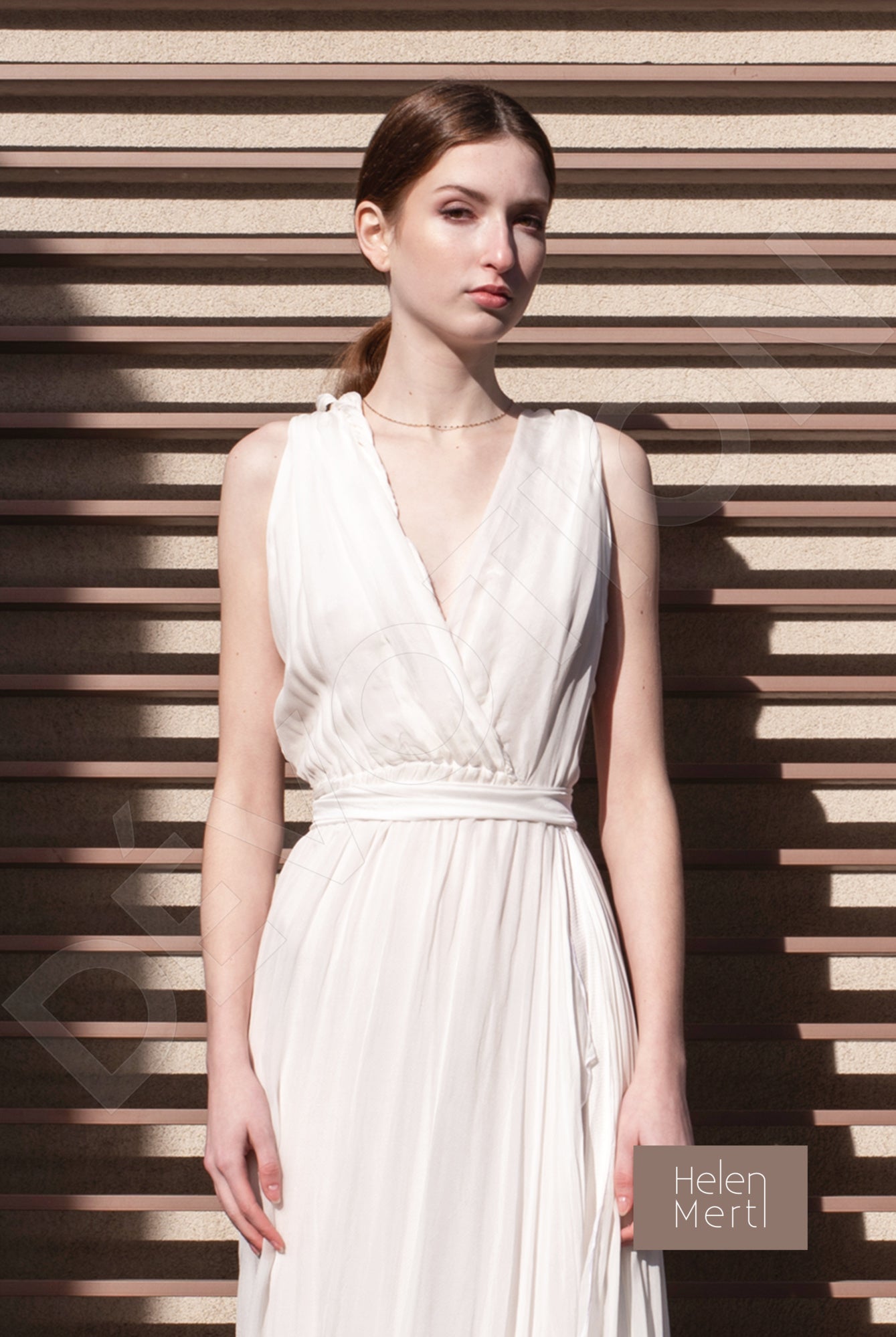 Karolina A-line V-neck White Wedding dress