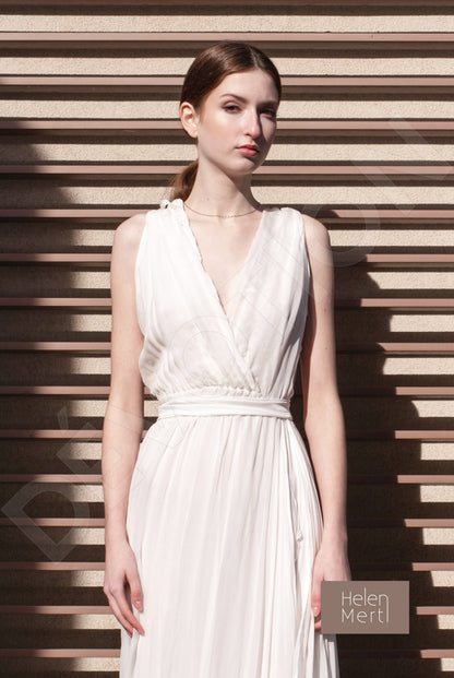Karolina A-line V-neck White Wedding dress