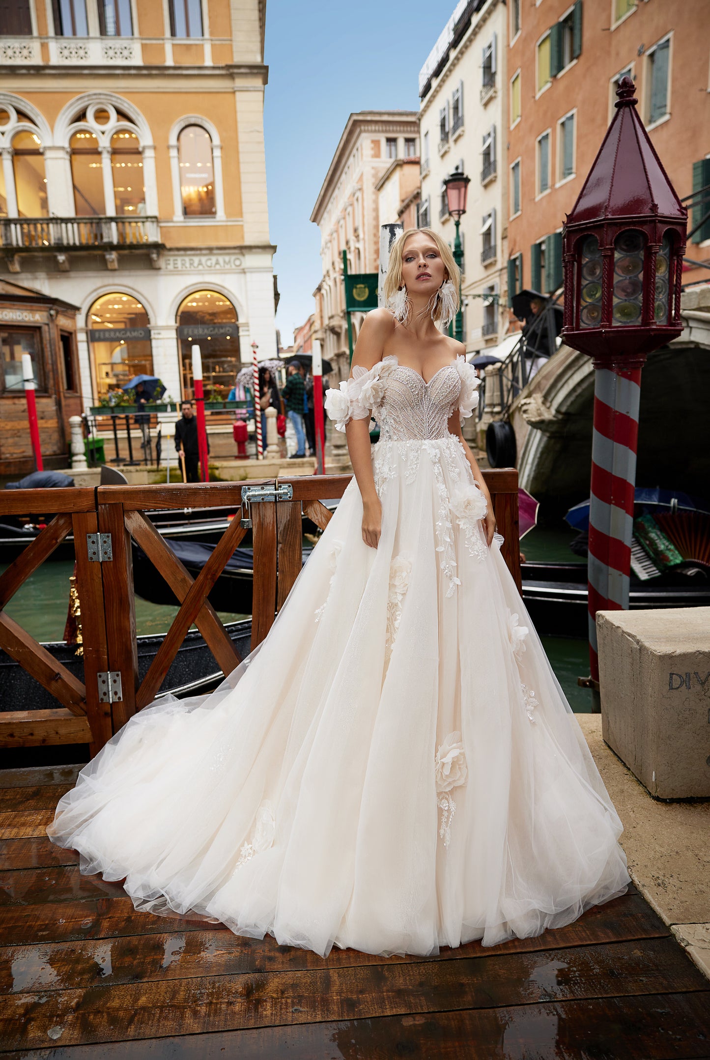 Kassandra A-line Sweetheart Milk/Nude Wedding dress