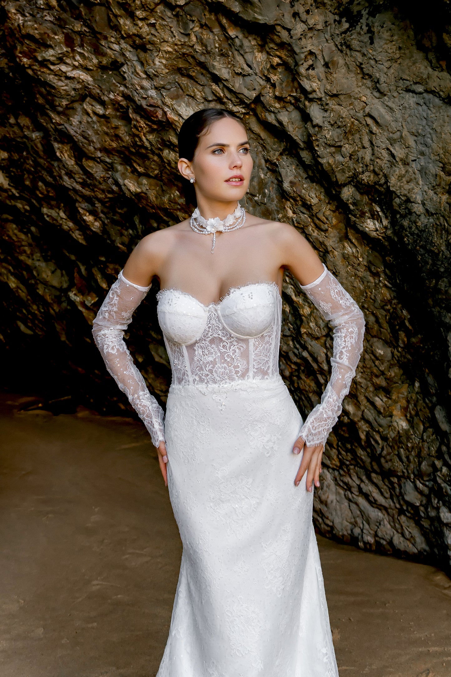Alis Two in one Sweetheart Milk Wedding dress