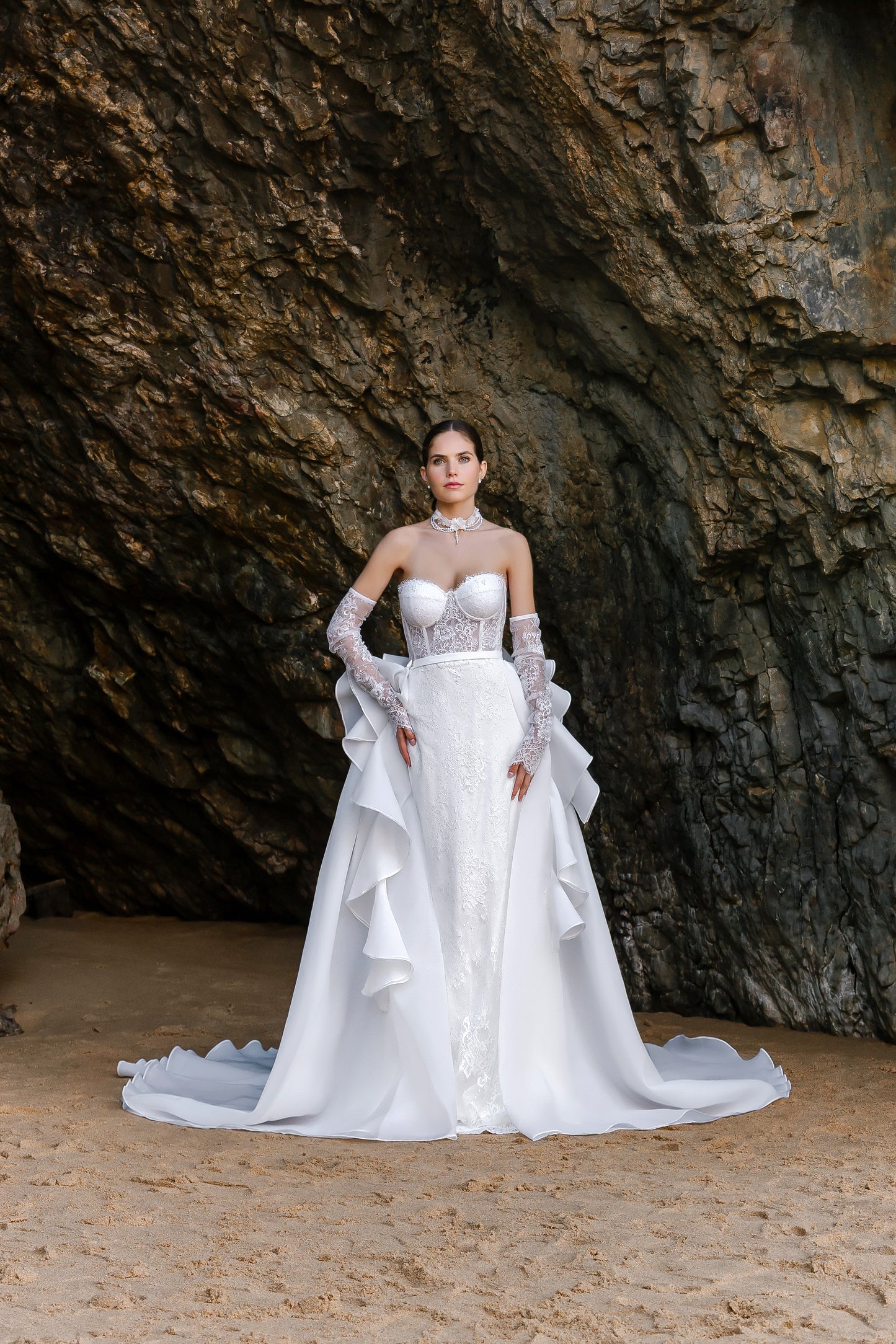 Alis Two in one Sweetheart Milk Wedding dress