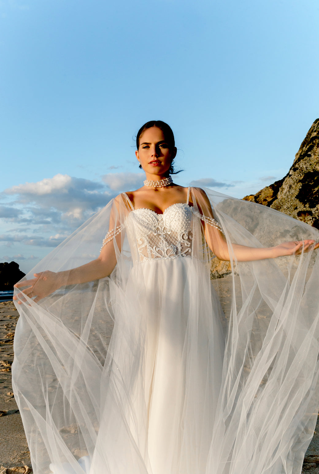 Ana A-line Sweetheart Milk Wedding dress