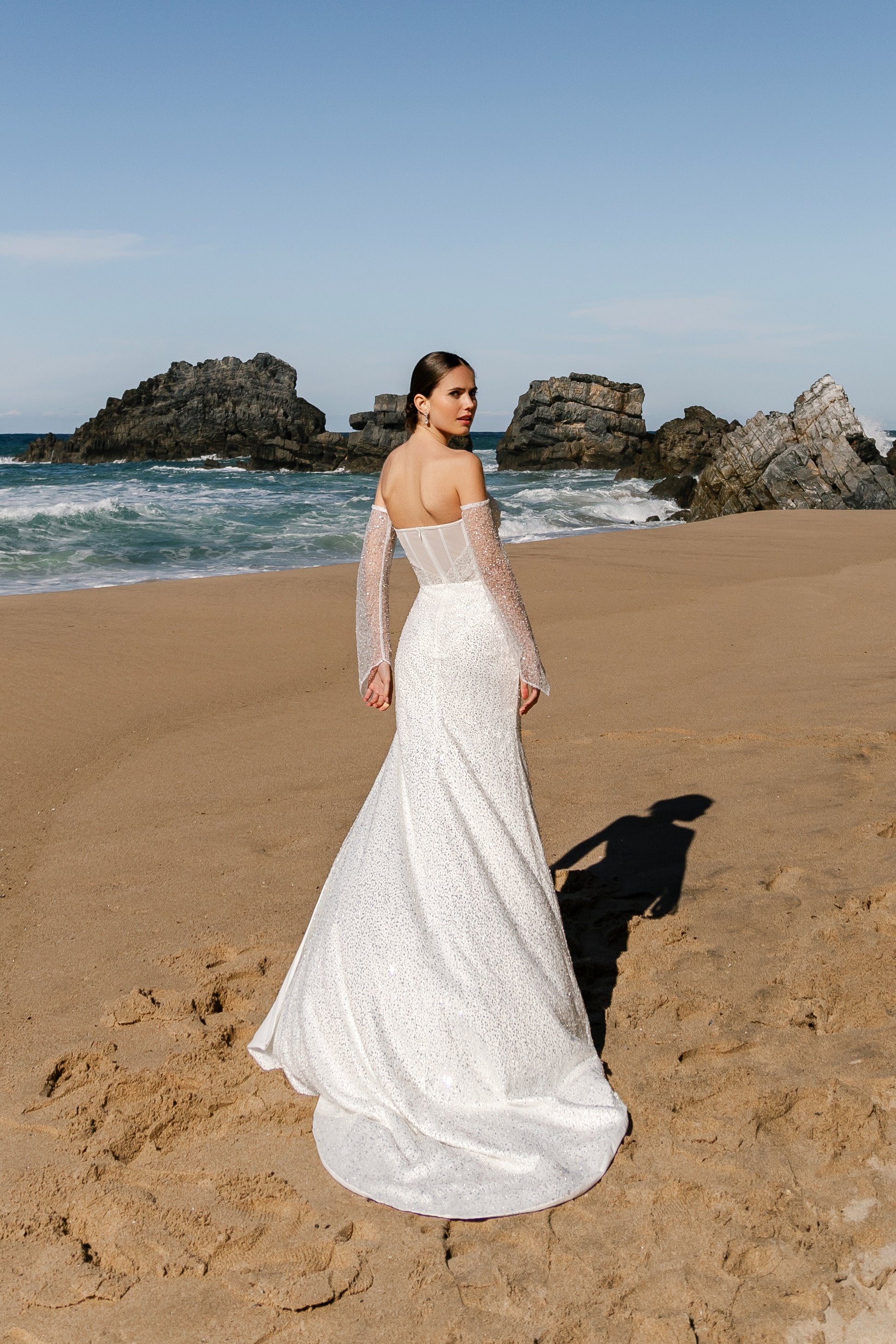 Sami Trumpet/Mermaid Sweetheart Milk Wedding dress