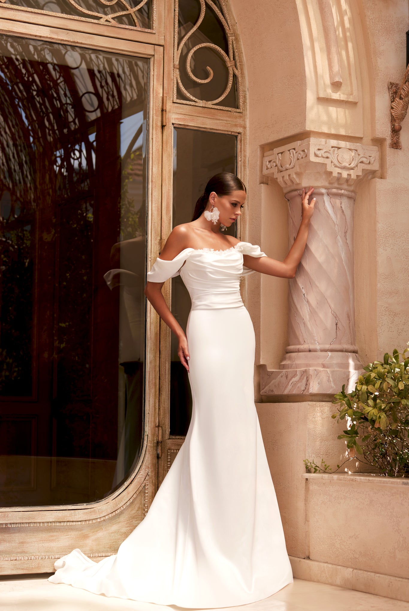 Carter Trumpet/Mermaid Straight across Ivory Wedding dress
