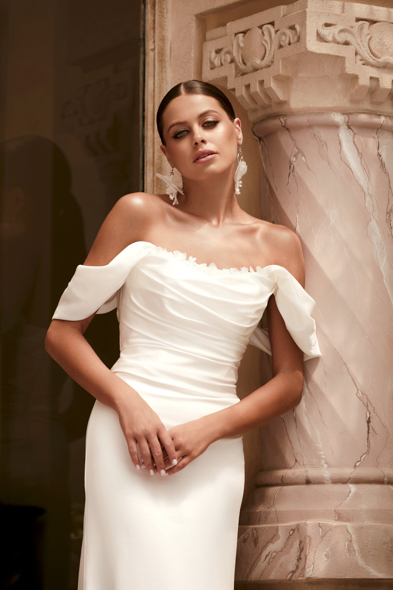 Carter Trumpet/Mermaid Straight across Ivory Wedding dress