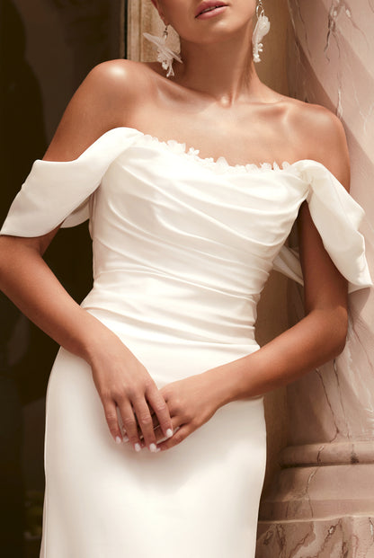 Carter Trumpet/Mermaid Straight across Ivory Wedding dress