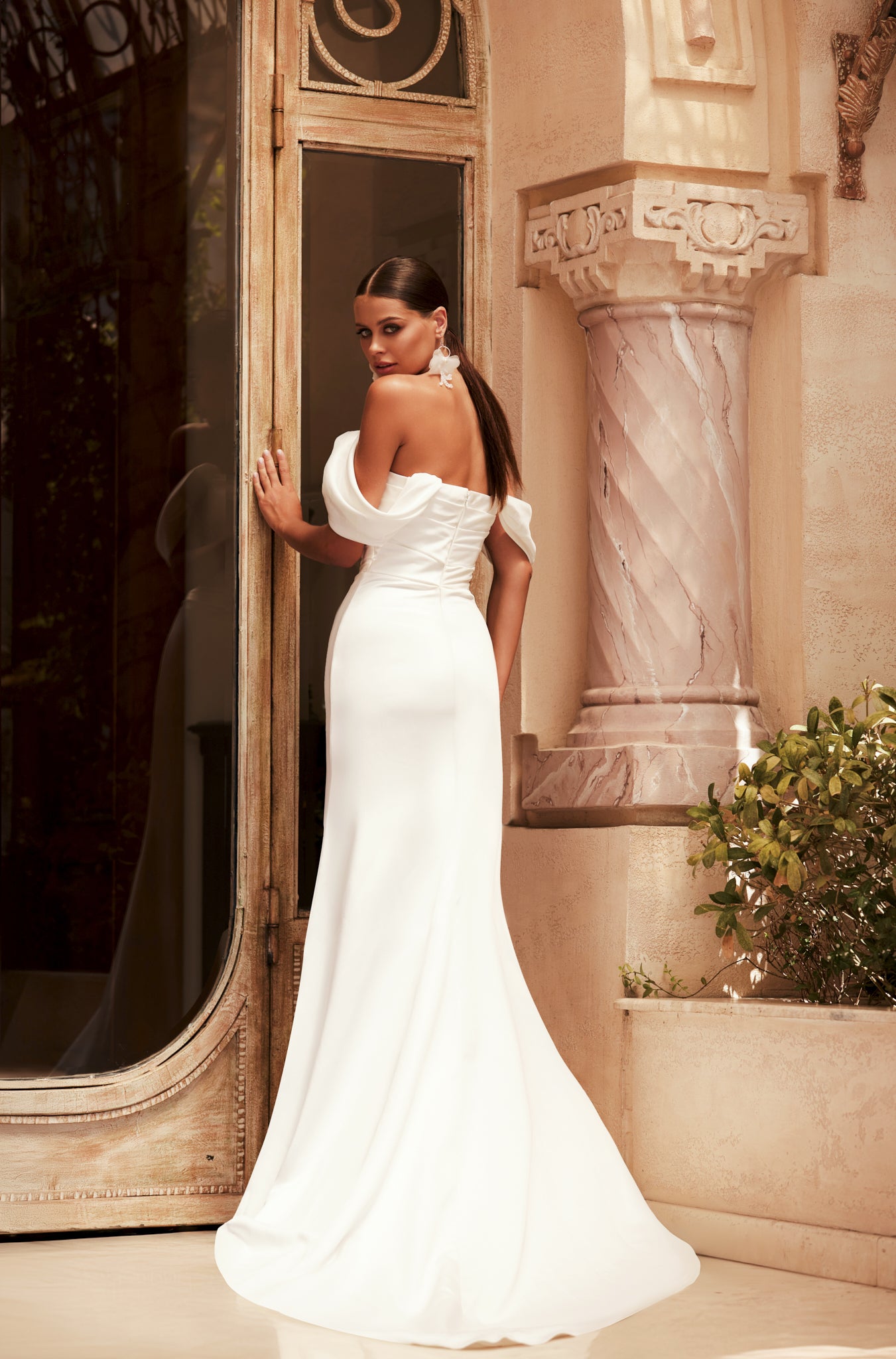 Carter Trumpet/Mermaid Straight across Ivory Wedding dress