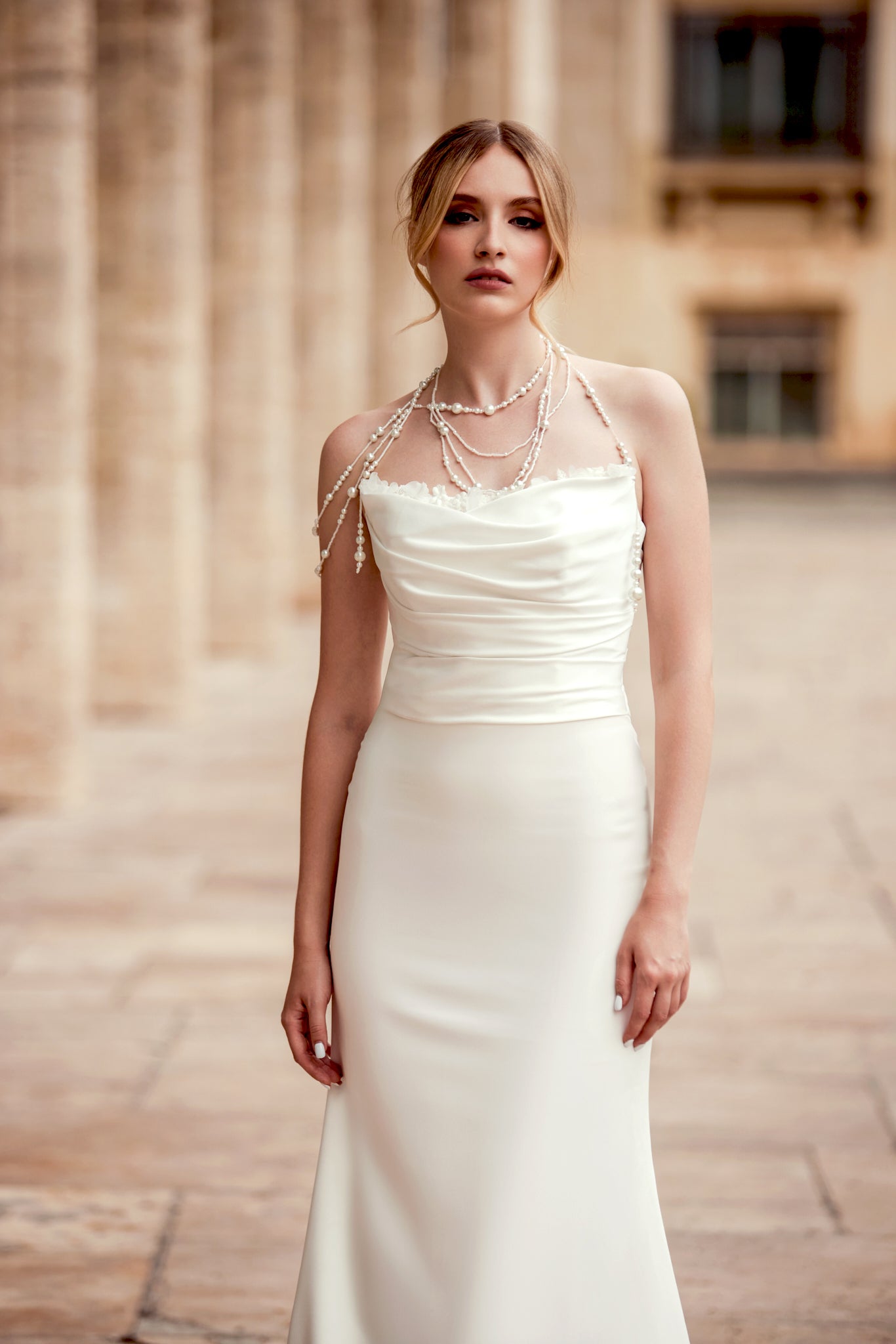 Carter Trumpet/Mermaid Straight across Ivory Wedding dress