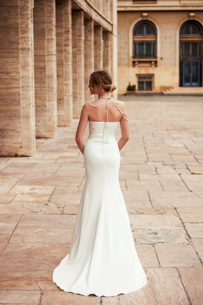 Carter Trumpet/Mermaid Straight across Ivory Wedding dress