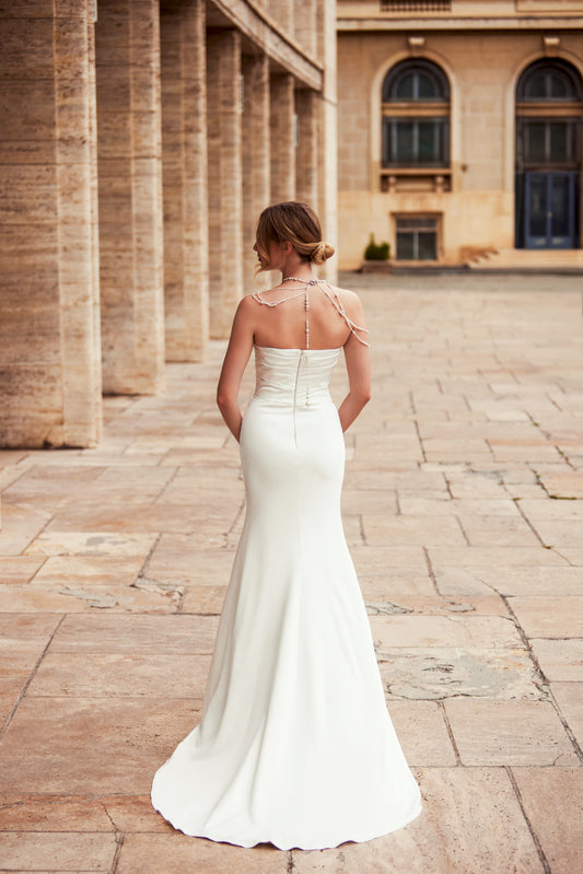 Carter Trumpet/Mermaid Straight across Ivory Wedding dress