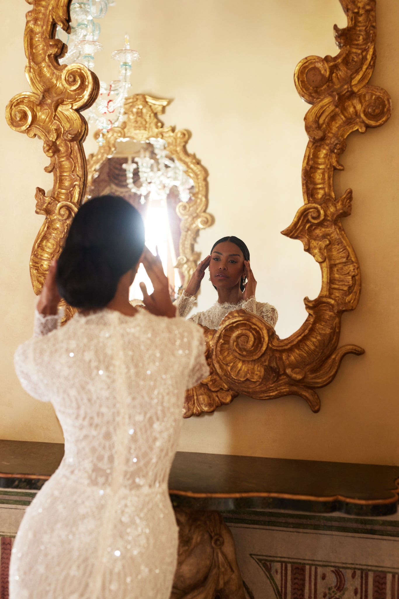 Eloven Two in one High neck Ivory Wedding dress