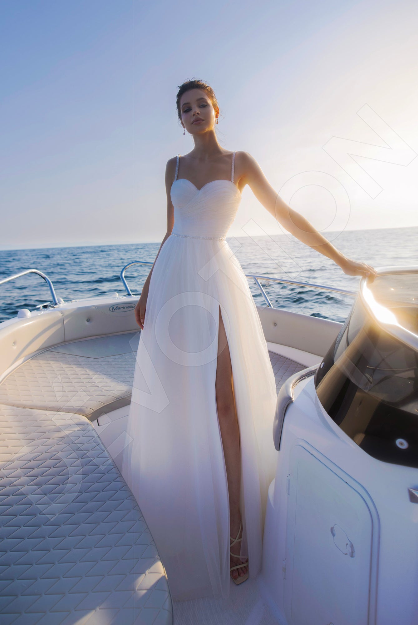Zoe A-line Sweetheart Ivory Wedding dress