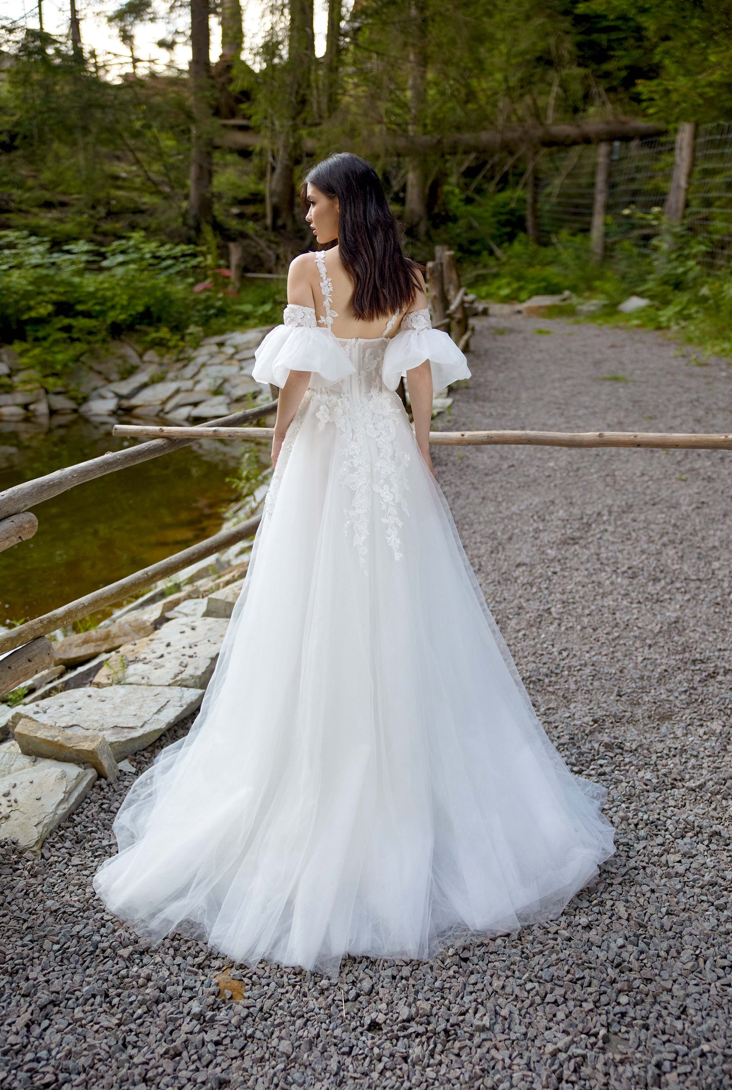 Anitte A-line Sweetheart Milk Wedding dress