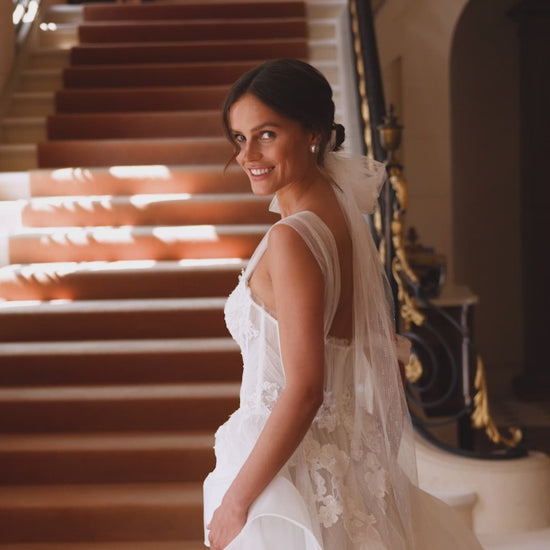 Brigina A-line Sweetheart Milk Wedding dress