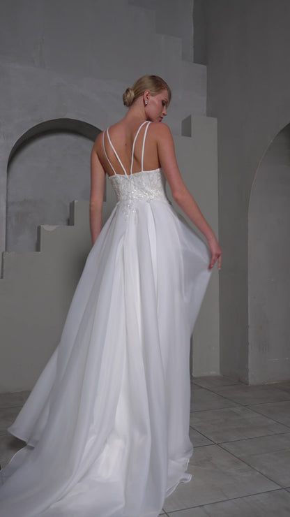Floris A-line Sweetheart Milk Wedding dress
