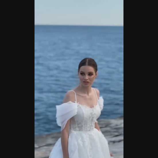 Hazel A-line Sweetheart Ivory Wedding dress