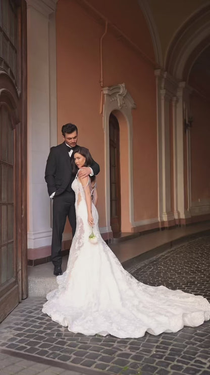Bridgette Two in One Sweetheart Ivory Wedding dress