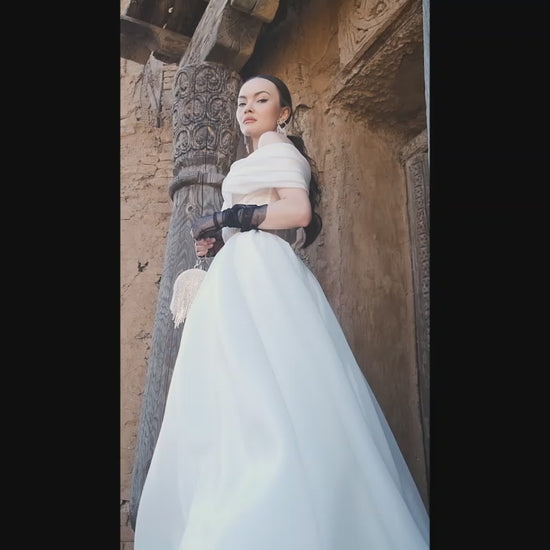Branta A-line Sweetheart Off White Wedding dress