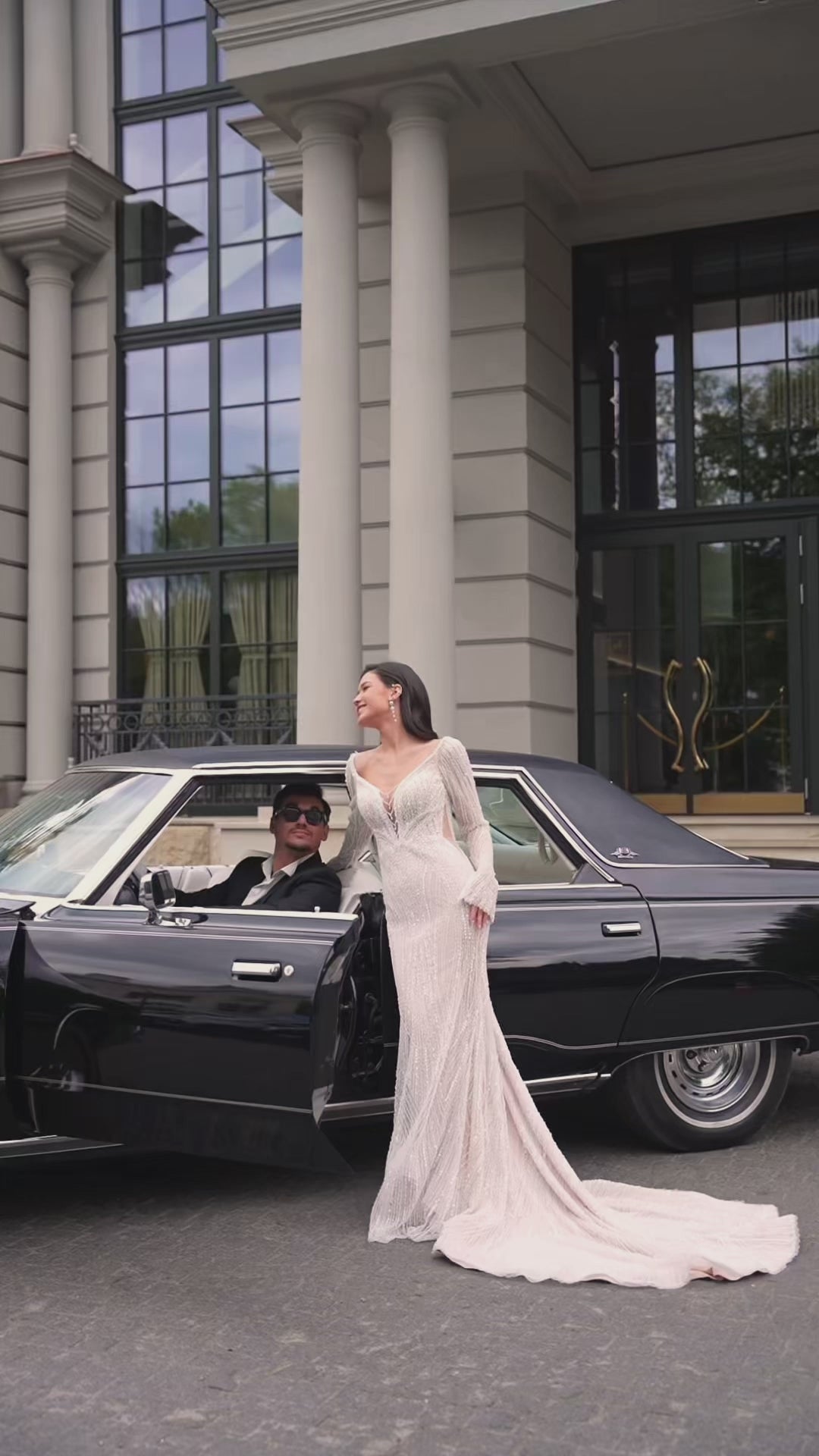 Kailey Two in One Illusion Ivory Wedding dress video