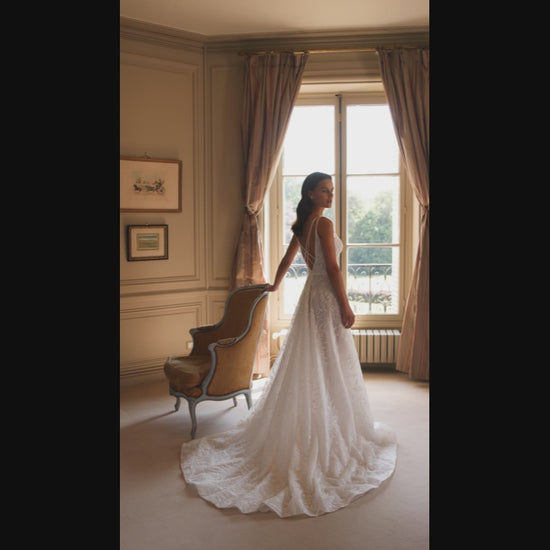 Alicia A-line Sweetheart Milk Wedding dress