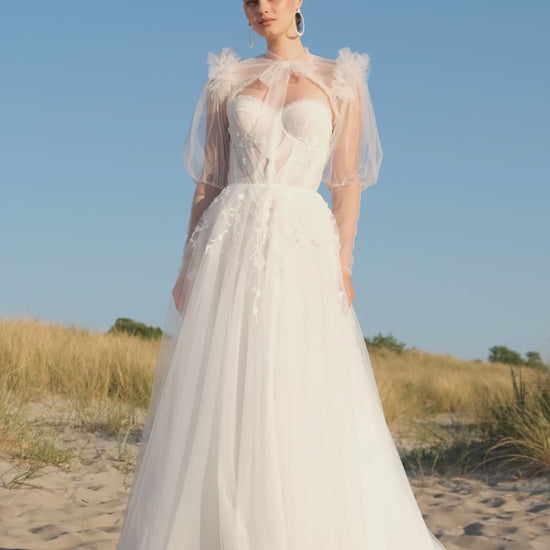 Adea A-line Sweetheart Off-White Wedding dress