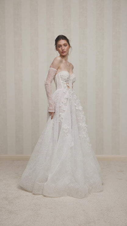 Daria Two in one Sweetheart Milk Wedding dress
