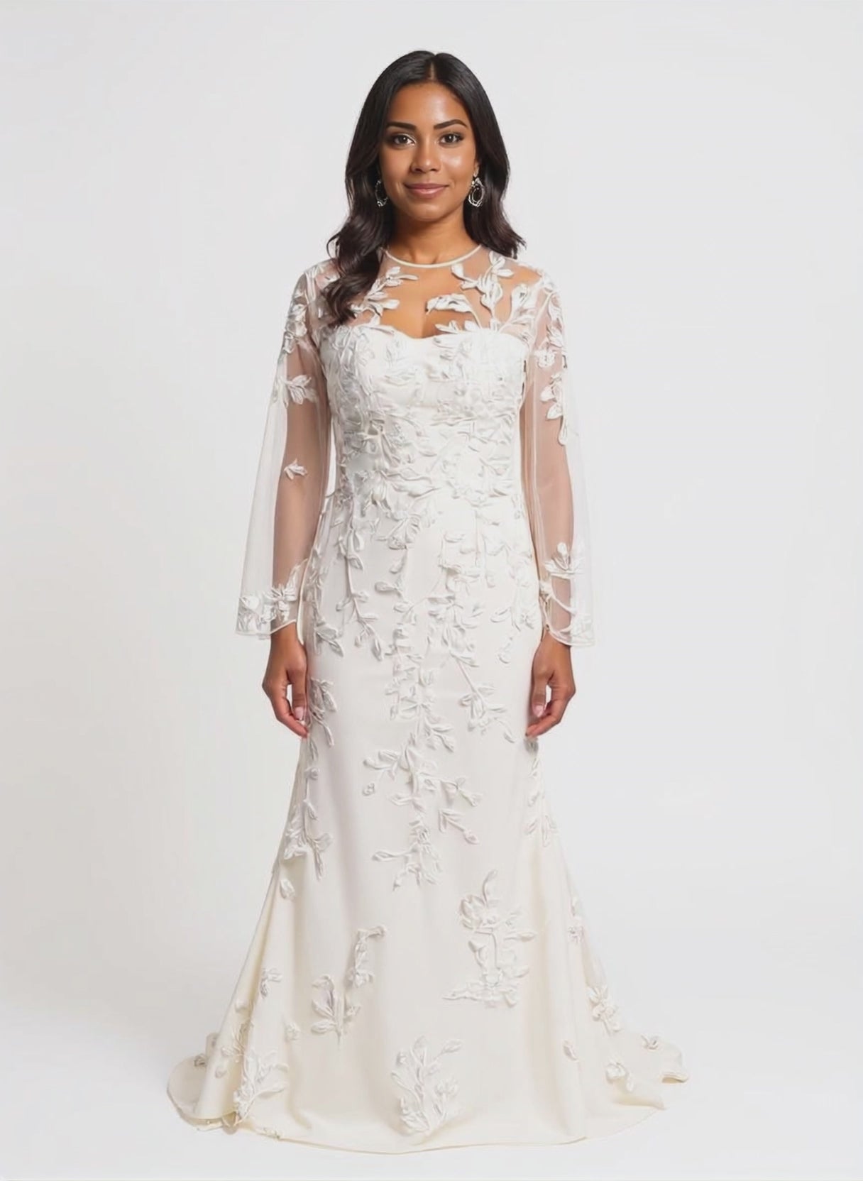 Lania Trumpet/Mermaid Illusion Milk Wedding dress video