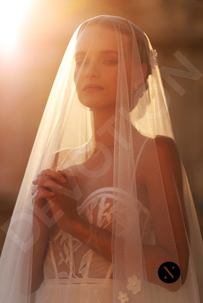 Silvia A-line Sweetheart Ivory Wedding dress 5