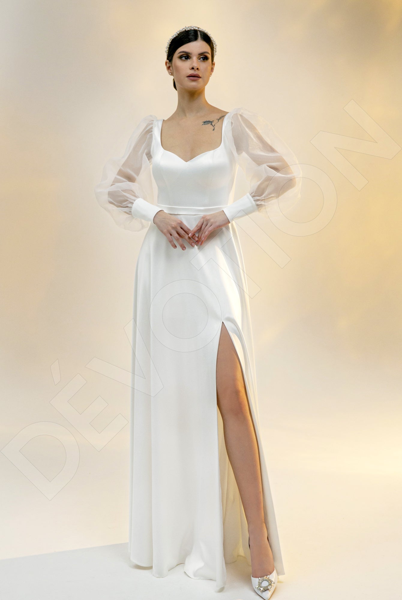 Alisia A-line Sweetheart Light Ivory Wedding dress