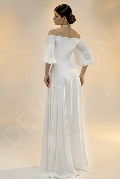 Gilda A-line Off-Shoulder/Drop Shoulders Light Ivory Wedding dress