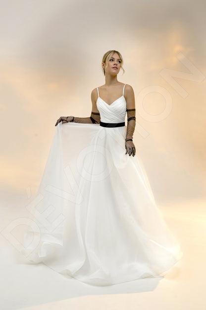 Mirena Princess/Ball Gown V-neck Light Ivory Wedding dress