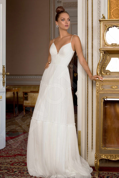 Ksailin A-line Sweetheart Off White Wedding dress